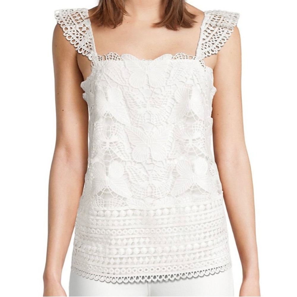 Lilly Pulitzer Azaria Lace White Top